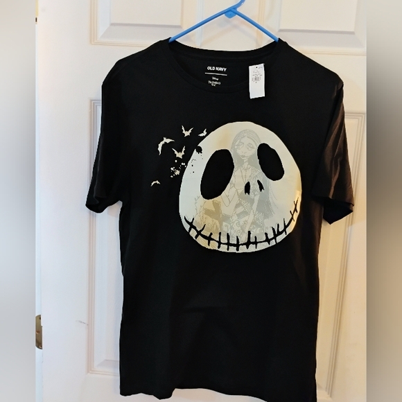Old Navy Other - Old Navy  Jack Skellington Nightmare Before Christmas Disney Black T-shirt